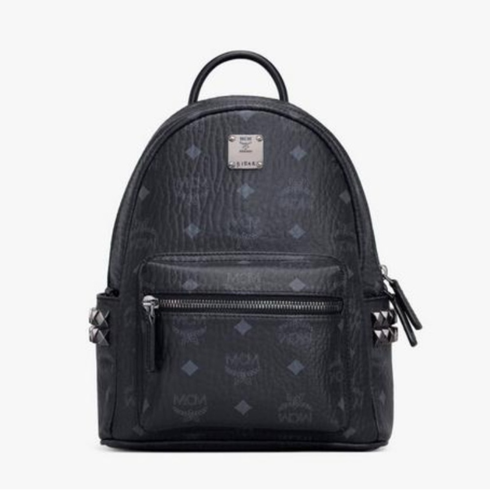 MCM Stark Side Studs Backpack In Visetos